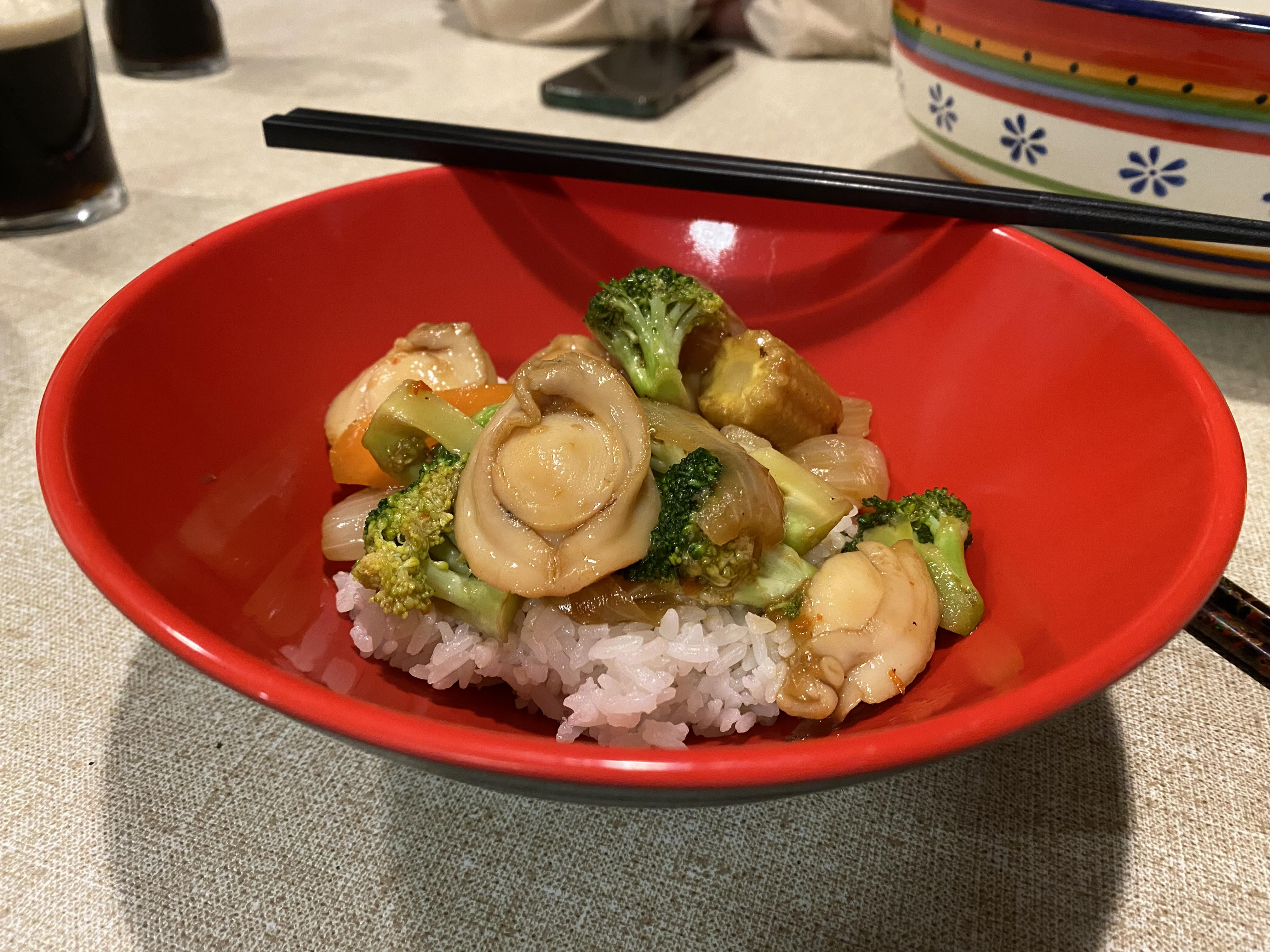 Stir Fry Abalone with Vegetables