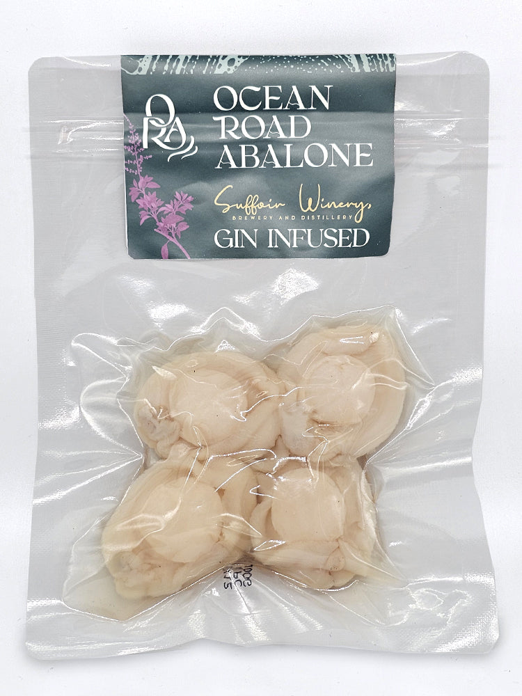 Botanical gin essence-infused retort abalone 100g pack - zero alcohol - premium Australian abalone