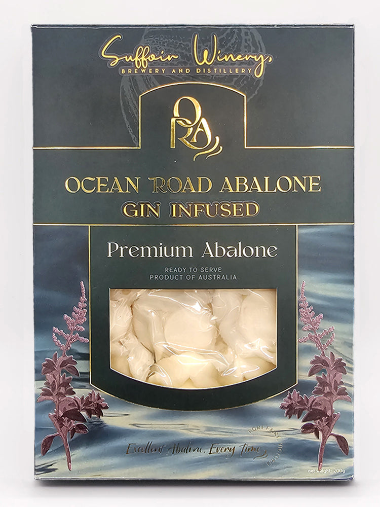 Botanical gin essence-infused retort abalone 200g pack - zero alcohol - premium Australian abalone
