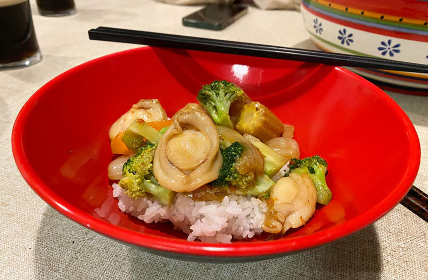 Stir Fry Abalone with Vegetables