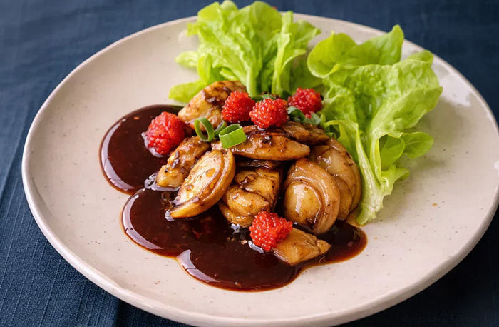 Black Garlic & Soy Glaze Abalone