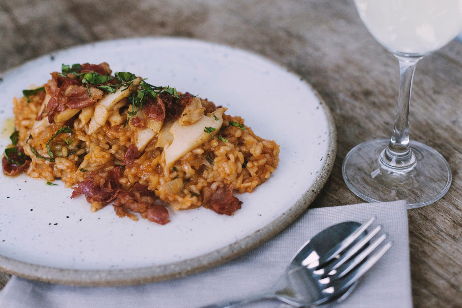 Abalone risotto